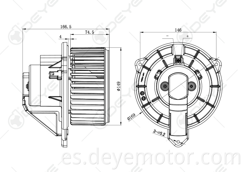 5096255AA motor ventilador dc para JEEP GRAND CHEROKEE DODGE RAM 4000